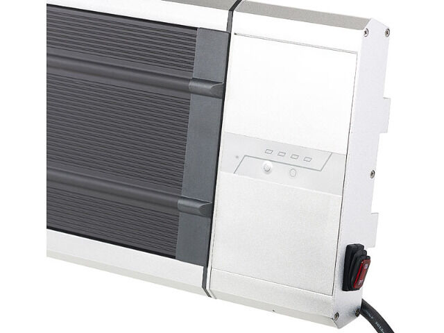 Semptec Infrarot-Dunkelheizstrahler RA-324 Timer Fernbedienung 2.400 Watt IP55 Heizung Heizlüfter Heizkörper Wärmequelle Wärme heizen