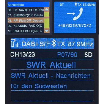 auvisio FMX-680.dab DAB+ Auto DAB-Empfänger, FM-Transmitter