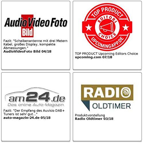 auvisio FMX-680.dab DAB+ Auto DAB-Empfänger, FM-Transmitter, Bluetooth, Freisprecheinrichtung, MP3, Kfz, Autoradio, Radio, Empfänger, Hifi