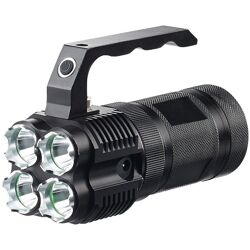 KryoLights LED Handstrahler TRC-4.4A Aluminium Taschenlampe 2000 lm 4 LED´s Leuchte Leuchtstrahler Handlampe Handleuchte Licht Leuchtmittel