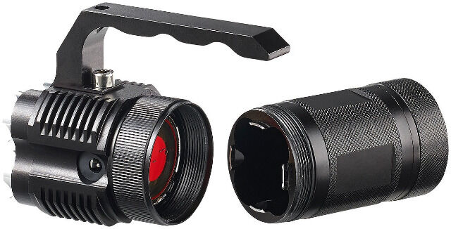 KryoLights LED Handstrahler TRC-4.4A Aluminium Taschenlampe 2000 lm 4 LED´s Leuchte Leuchtstrahler Handlampe Handleuchte Licht Leuchtmittel