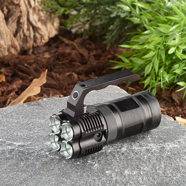 KryoLights LED Handstrahler TRC-4.4A Aluminium Taschenlampe 2000 lm 4 LED´s Leuchte Leuchtstrahler Handlampe Handleuchte Licht Leuchtmittel