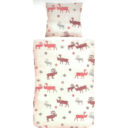 Bettwäsche Elch Muster Winter Kissenbezug Bettbezug Kissenhülle Warm Heimtextilien