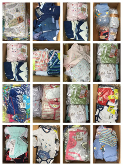 Babytextilien Restposten Große Mengen Baby Bekleidung Mix Paletten LKW Container Großhandel