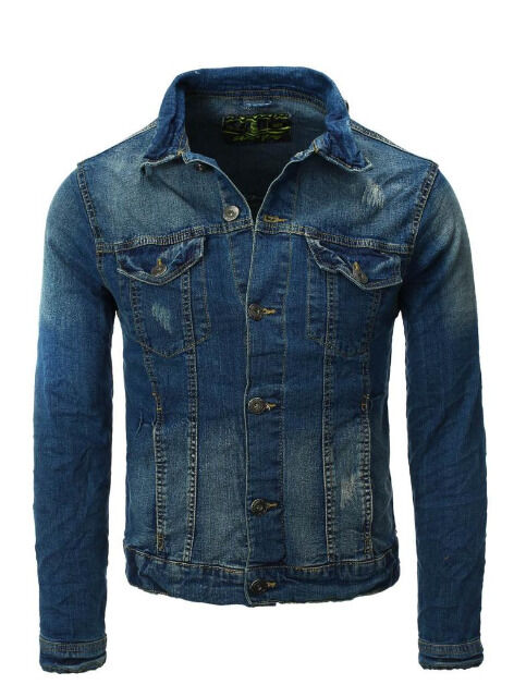 Herren EIGHT2NINE Jeansjacke Marken Jeans Jacke Denim Restposten Herrenmode