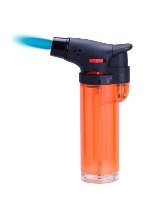 JETFLAME Gasbrenner Feuerzeug transparent ideal für Feuerwerk