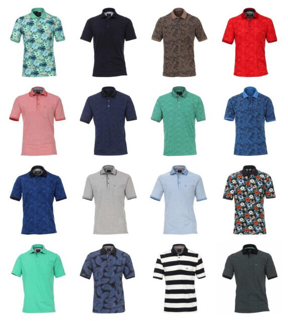 Herren Marken Polos Oberteile Tops Shirts Kurzarm Mix Sommer Polo Mode