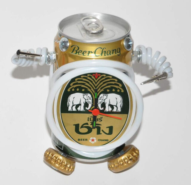 50 handgefertigte Wecker aus leeren Dosen Heinecken, Cola etc
