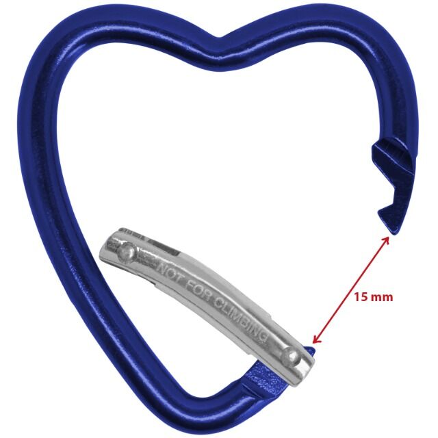 Material-Karabiner Herz Aluminium Karabinerhaken Schlüsselanhänger Karabiner