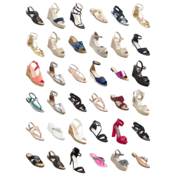 Damen Schuhe Sommerschuhe Sandaletten Zehentrenner Pantoletten Sandalen Espadrilles Sommer Mix