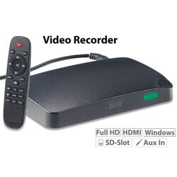 Auvisio HDMI-Video-Rekorder Game Capture V3 FullHD USB-/microSD-Aufnahme HDMI Video Recorder Aufnehmen Stream Streamen Recording