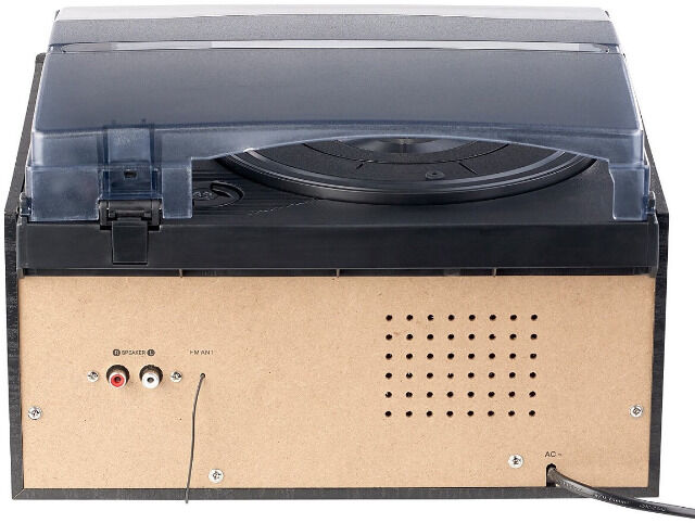 auvisio 5in1 Plattenspieler Digitalisierer Musikplayer mit Lautsprechern Kassettenplayer digitalisieren