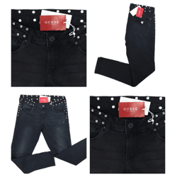 Guess Jeans Beverly Schwarz Damen Marken Hosen Markenjeans Mix Restposten