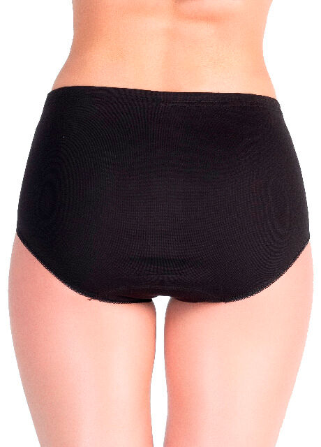 yenita® Damen Taillenslips mit Tunnelbund in schwarz