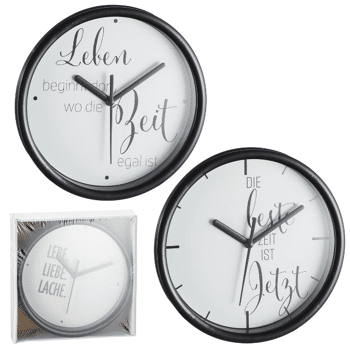 28 662414 Wanduhr Mit Spruch 15627789 Restposten De