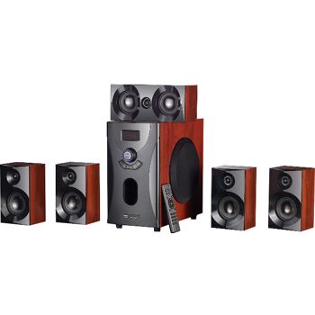 Auvisio Holzoptik 5 1 Home Theater Surround Sound System 160 Watt