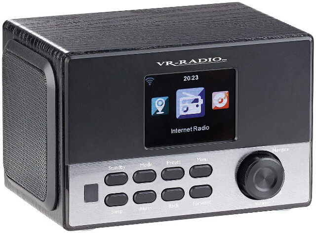 VR-Radio IRS-650 WLAN DAB+ Internetradio, Stereo, Wecker, USB, 20 W, 8,1-cm-Display Radiowecker Streaming DAB Musikbox Lautsprecher