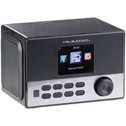 VR-Radio IRS-650 WLAN DAB+ Internetradio, Stereo, Wecker, USB, 20 W, 8,1-cm-Display Radiowecker Streaming DAB Musikbox Lautsprecher