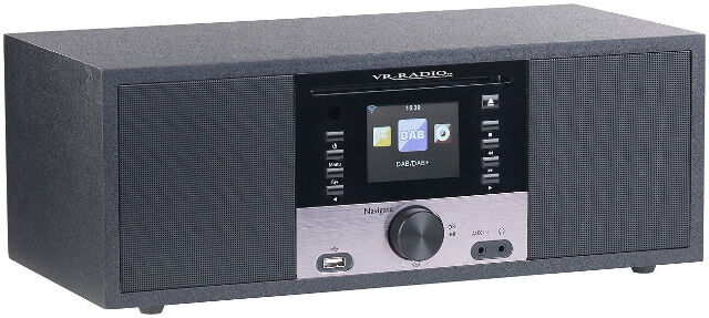 VR-Radio IRS-700 WLAN Internetradio mit CD-Player, Stereo, DAB+/FM, Farbdisplay, Wecker, 32 W