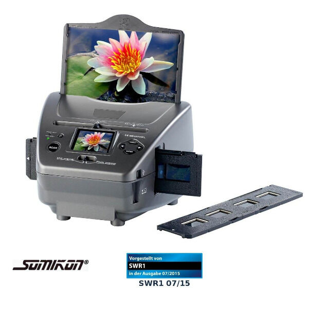 Somikon SD-1400 3in1-Dia Foto und Negativ-Scanner Fotoscanner mit 14-MP-Sensor konvertierer digitalisieren Digitalisierer Umwandler