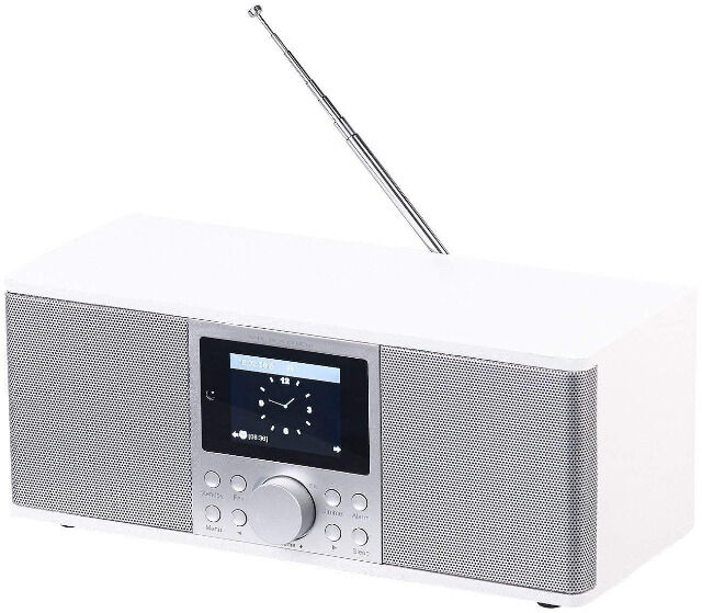 VR-Radio IRS-670 DAB+ Internetradio weiß, Stereo, FM, Bluetooth & Wecker, 32 Watt, Radiowecker