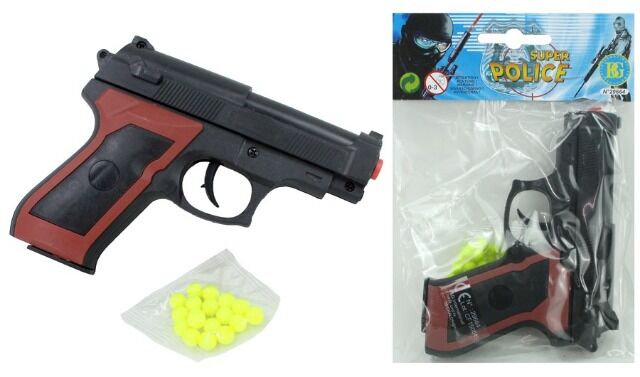 Kugelpistole mit Magazin und Munition 13cm Softair Airsoft Spielzeugpistole Gun