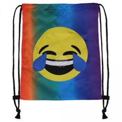 RU-122 Gymbag, Gymsac Design: Emoticon LOL Farbe: multicolor