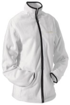 Damen Diadora Fleece Jacke Weiß Fleecejacke Damenmode Zipper