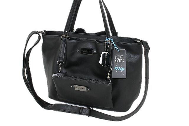 Damentasche Handtasche Schultertasche Umhängetasche PU Tasche Schwarz Großhandel