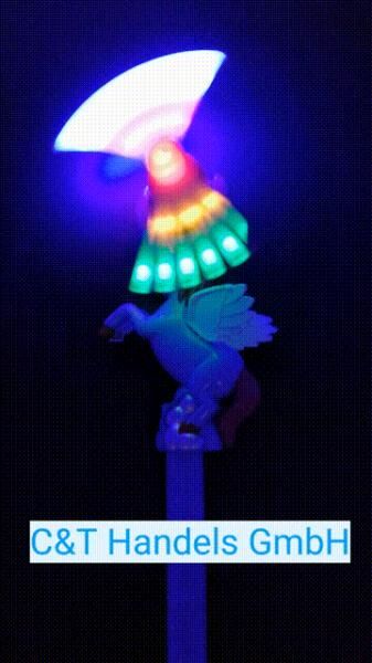 Music windmill unicorn with light+sound 36cm