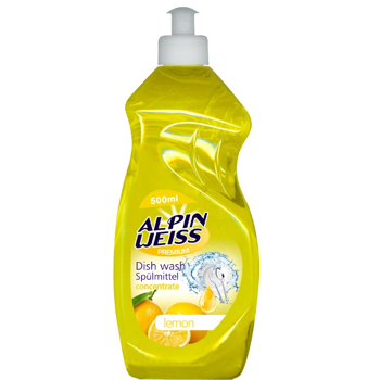 Geschirrspülmittel, Spülmittel ALPINWEISS Lime 500ml, Dishwashing liquid