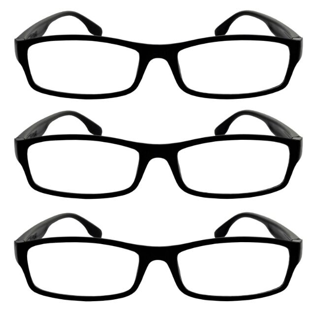 schwarze moderne Unisex Lesebrillen