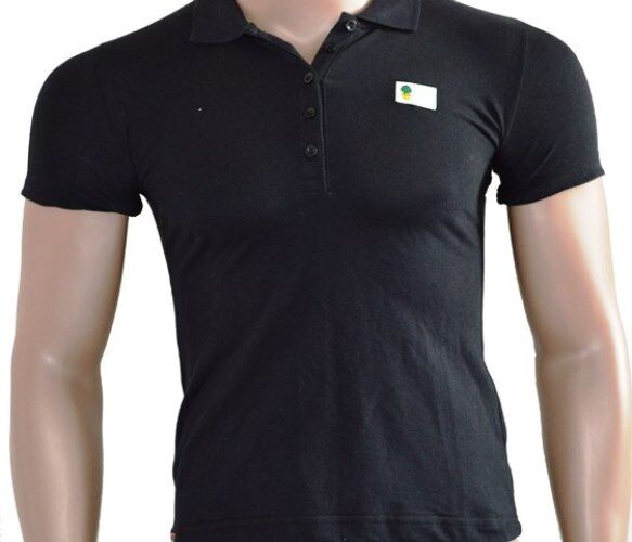 Polo Shirt Kinder Schwarz FC Augsburg Größe 152 Bundesliga