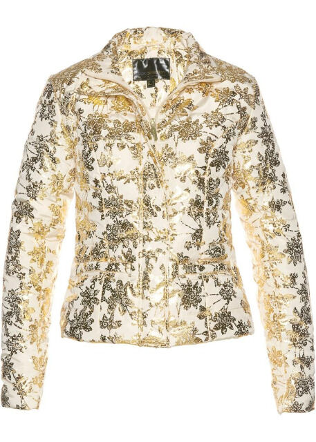 Damen Jacke Steppjacke Winterjacke mit Druck Stepp Wintermode