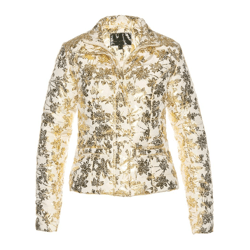 Damen Jacke Steppjacke Winterjacke mit Druck Stepp Wintermode