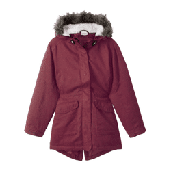 Kinder Parka Mädchen Jacke Übergangsjacke Winter mit Kapuze rot