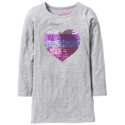 Girls sequin children's dress gray long sleeve children's clothing