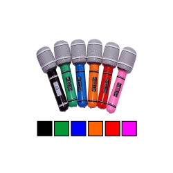 Mikrofon aufblasbar ca. 25 cm, farblich sortiert, Party Schlager Konzert Karaoke Spass Sommer Geburtstag