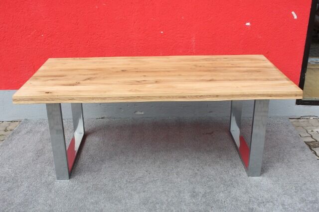 Esstisch Massivholz + Metall Gestell 200x100cm