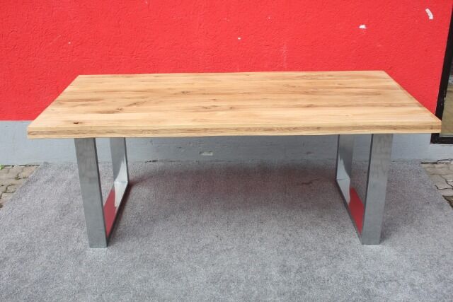Esstisch Massivholz + Metall Gestell 200x100cm