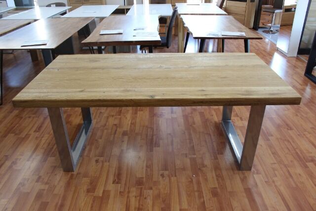 Esstisch Massivholz + Metall Gestell 240x100cm