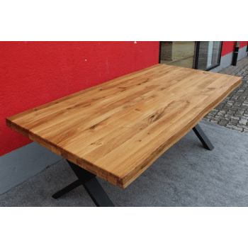 Esstisch Massivholz mit Metall Gestell 160x100cm (15691032 ...