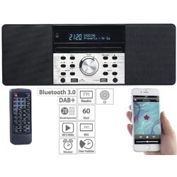 VR-Radio DOR-600 Digitalradio mit DAB+, FM, Bluetooth, CD, USB, 60 W, Lautsprecher, Musikbox, Mp3, CD-Player, Radio