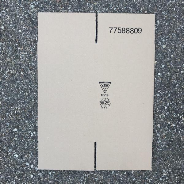 Versandkarton in 1.20C  Innenmaße LxBxH 210x210x350mm 