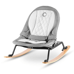 lionelo Rosa Babywippe in grau/schwarz Babyschaukel Schaukelstuhl drehbar
