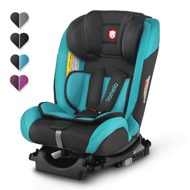 Lionelo Sander Kindersitz Autositz türkis ISOFIX 0-36 kg Drehsitz Reboarder
