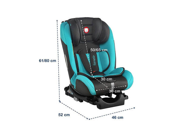 Lionelo Sander Kindersitz Autositz türkis ISOFIX 0-36 kg Drehsitz Reboarder