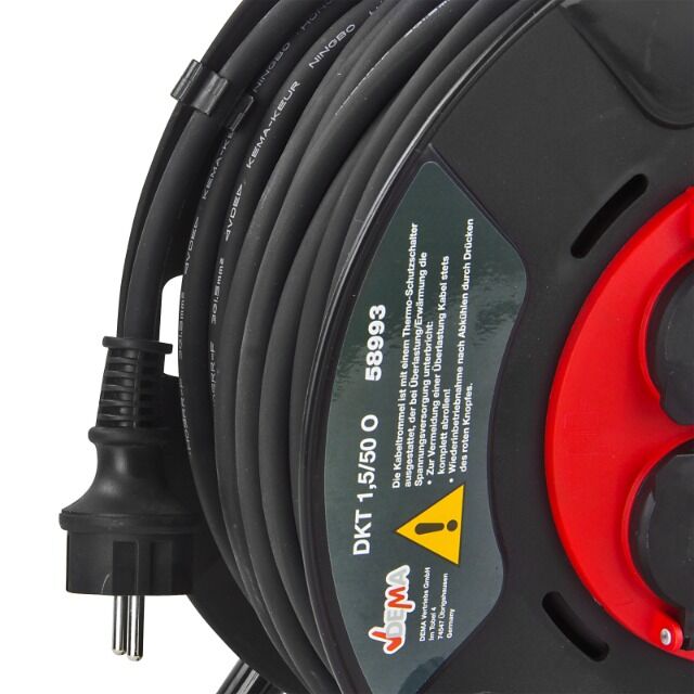 Kabeltrommel 50m H05RR-F3G1,5 IP44