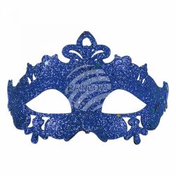 Maske Masken Karneval Fasching Krone blau
