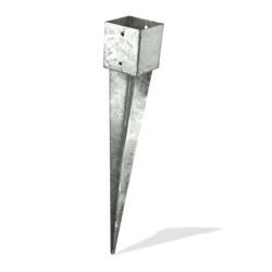 Pfosten - Einschlagbodenhülse 121x121x900